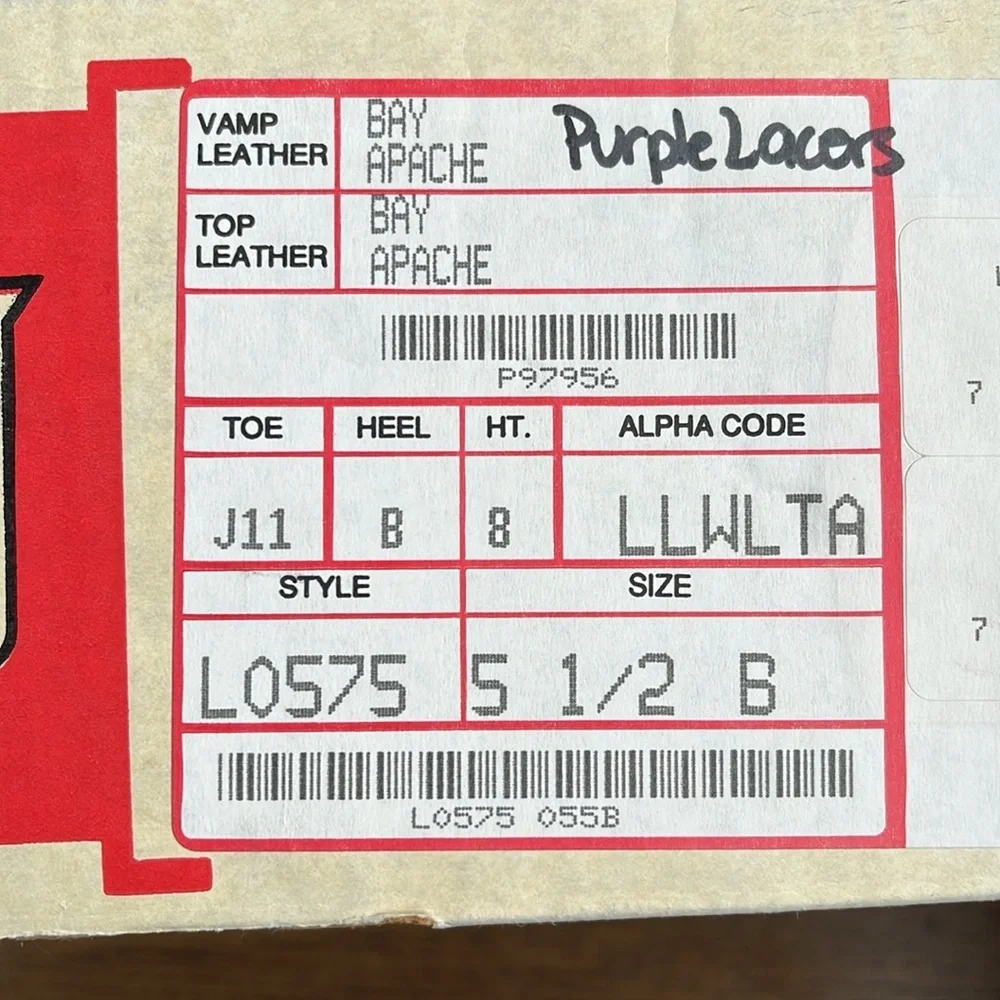 Justin Boots Purple Soft Suede Leather Lace Up Combat Moto Boots With Box - Picture 15 of 15